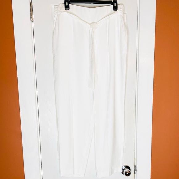 Brand New 1. State Ecru Cropped Pants Size 14 - Picture 2 of 8